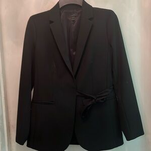 Size 2, never worn, black formal wrap blazer.